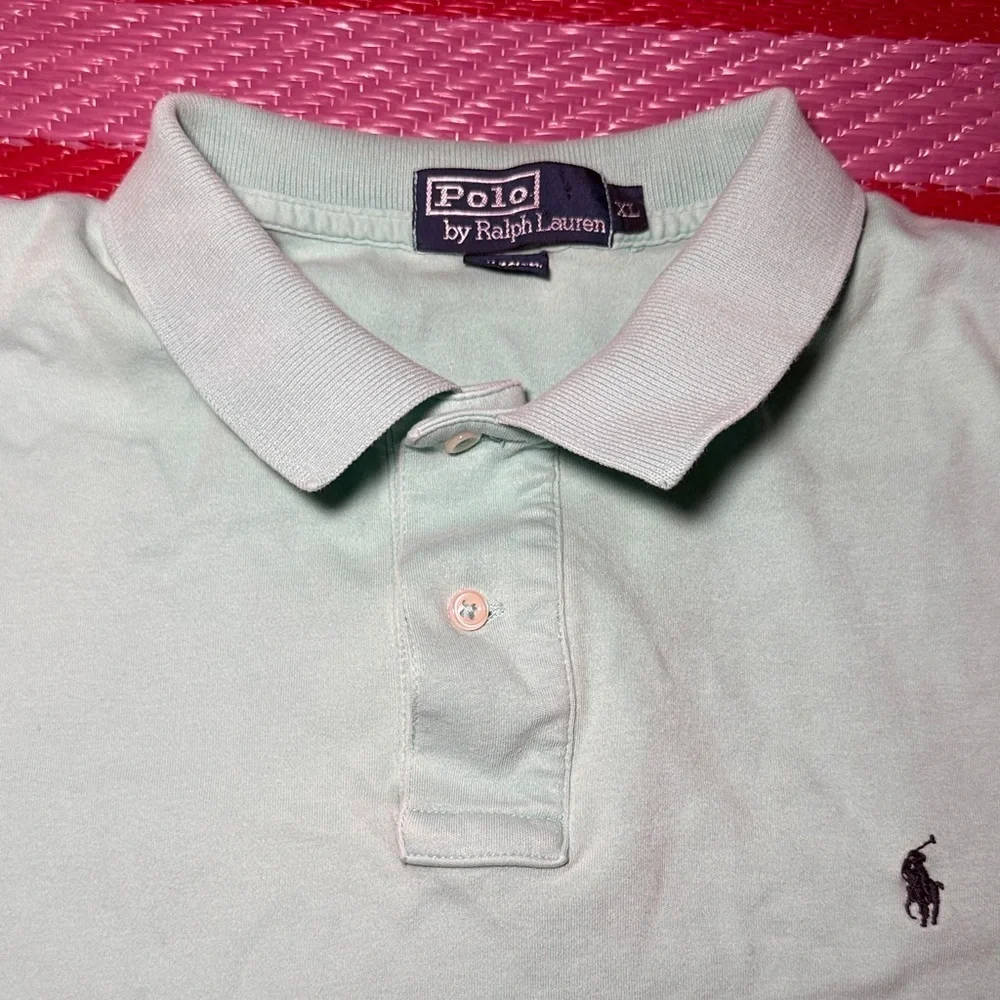 Polo by Ralph Lauren Men's Mint Green Polo Shirt XL